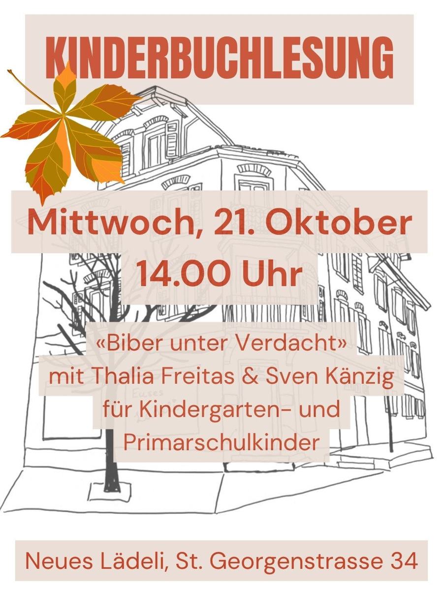 Kinderbuchlesung «Biber unter Verdacht»